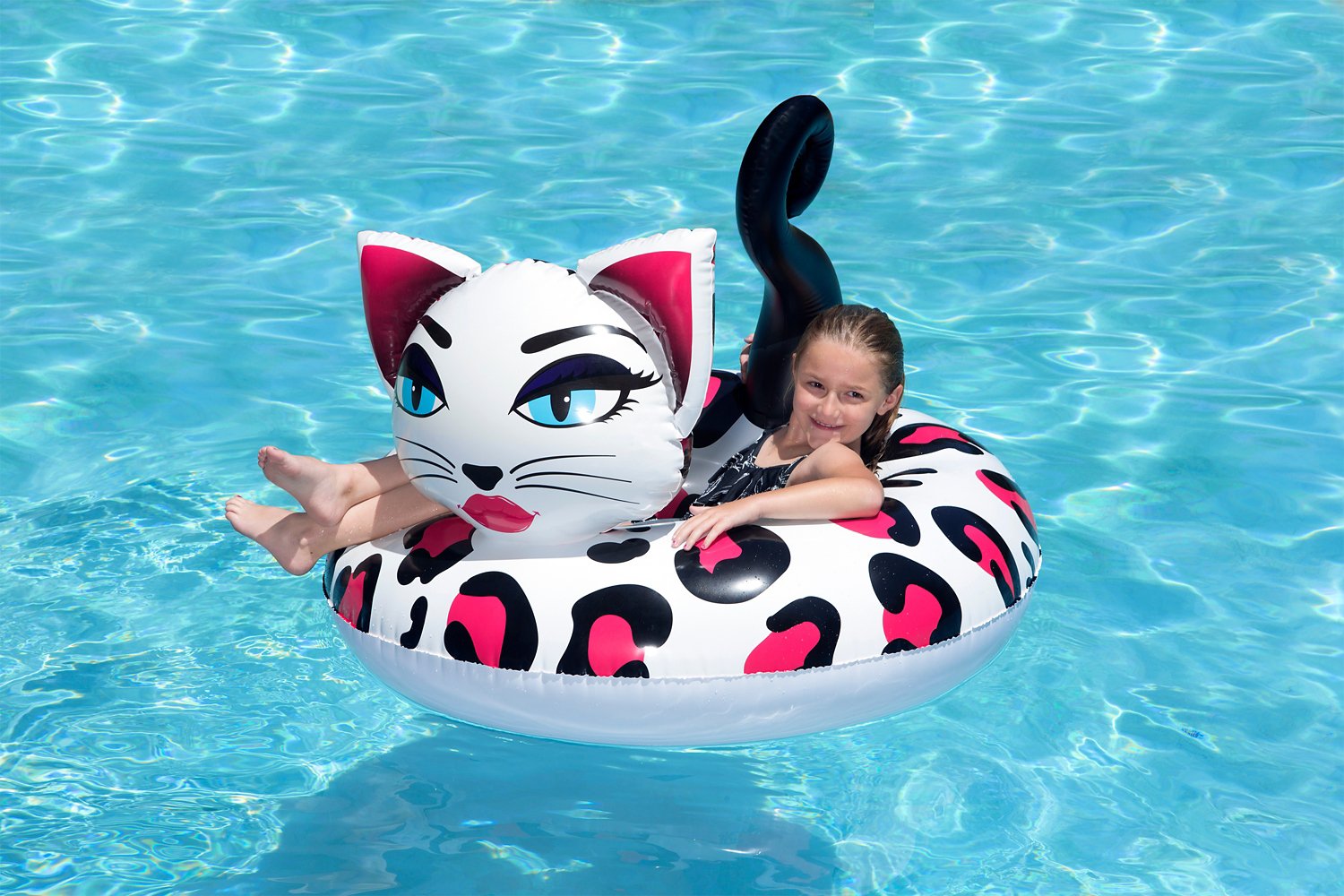 Poolmaster 48 in Pretty Kitty Pool Float                                                                                         - view number 2