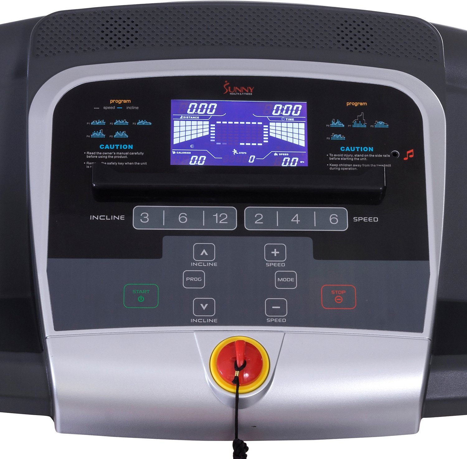 Sunny Health & Fitness SF-T7705 Treadmill with Auto Incline - view number 6