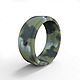 QALO Men's Step Edge Camo Silicone Wedding Ring                                                                                  - view number 2