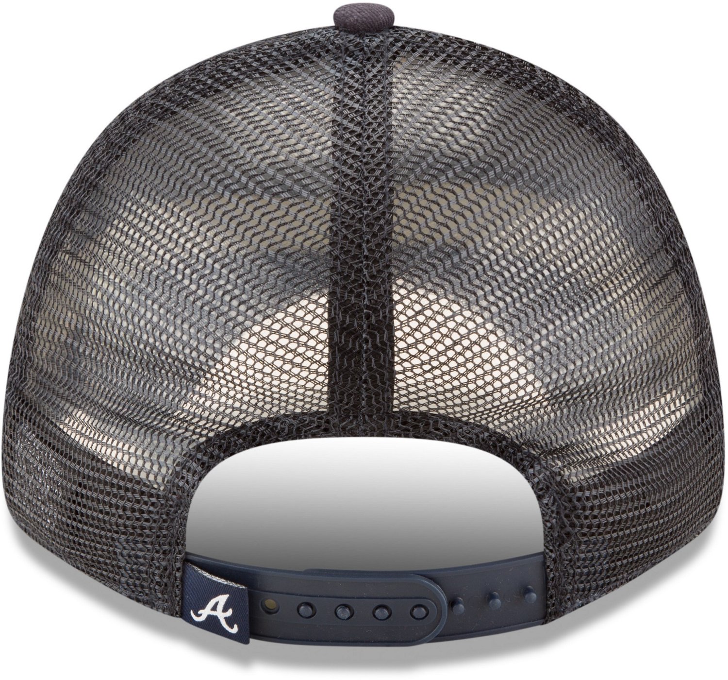 New Era Men's Atlanta Braves Primary 9FORTY Trucker Cap - view number 3