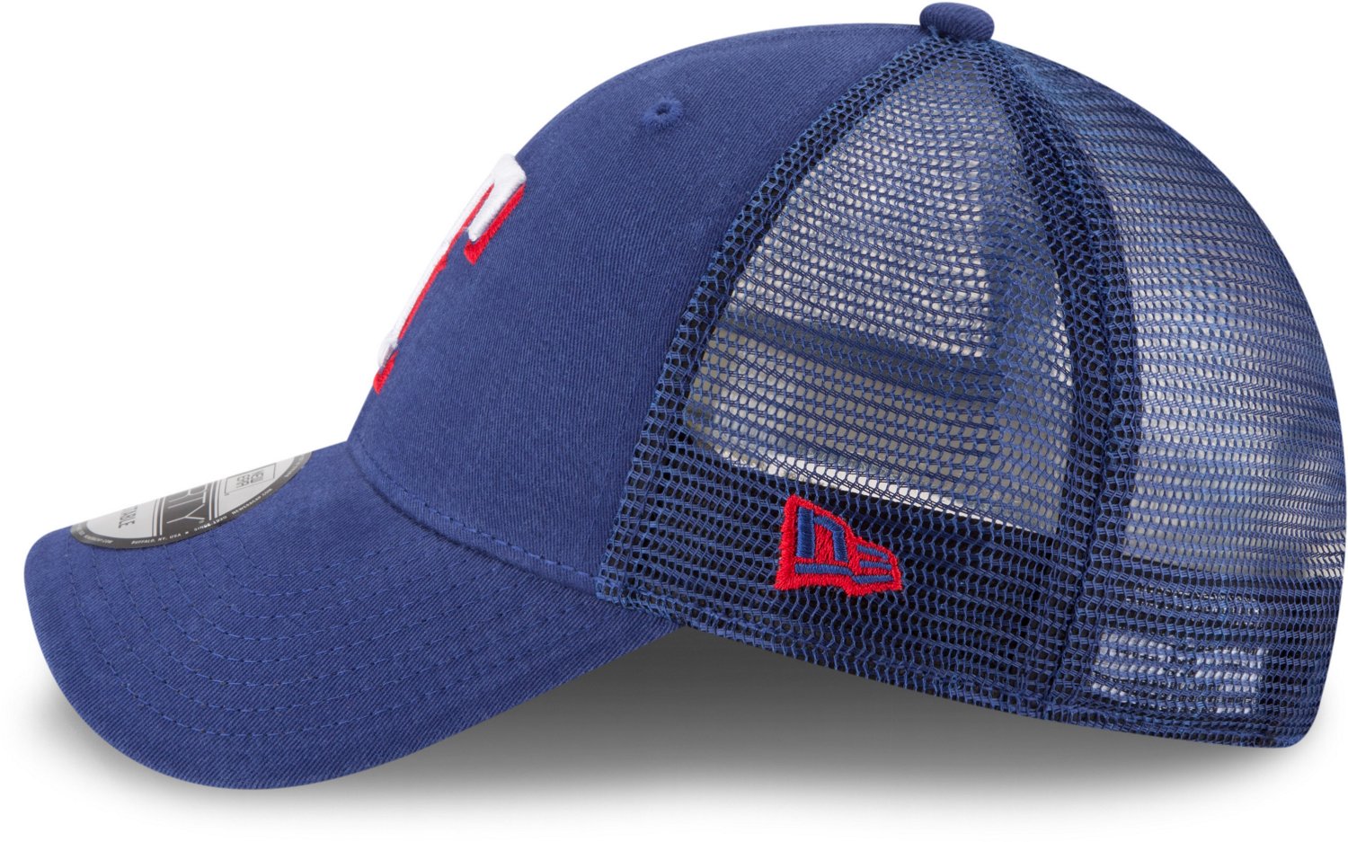 New Era Men's Texas Rangers Primary 9FORTY Trucker Cap