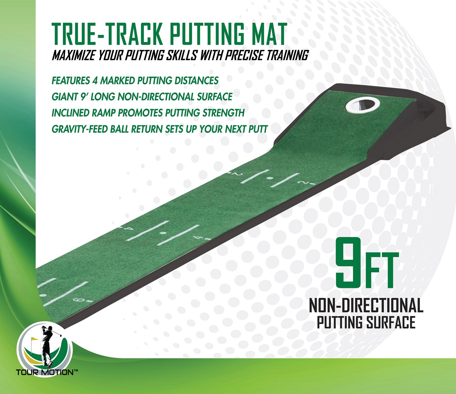 Tour Motion Tru Trak 9 ft Putting Mat - view number 2