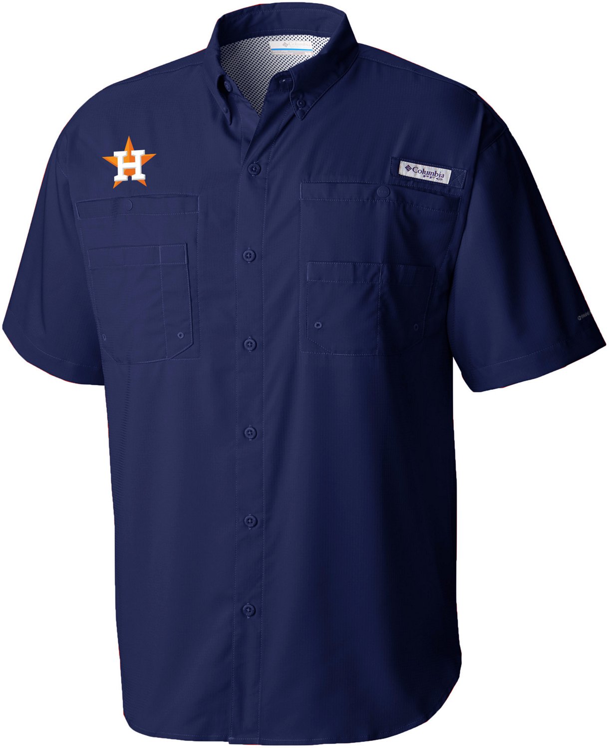 Columbia PFG Houston Astros Vinted Fishing Shirt Outdoor Casual Men's  Medium