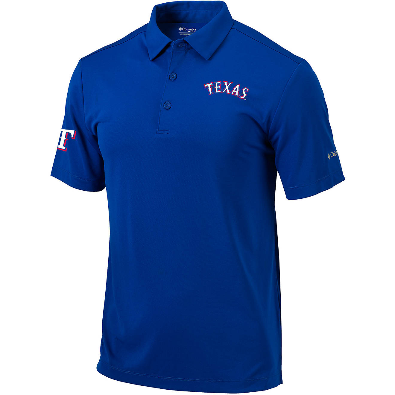 Columbia Sportswear Men's Texas Rangers Drive Golf Polo Shirt                                                                    - view number 1