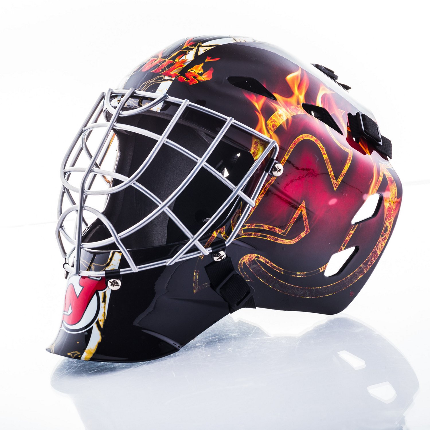 Franklin Boys' New Jersey Devils GFM 1500 Goalie Face Mask - view number 4