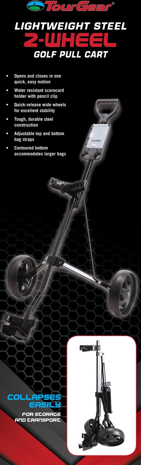 Tour Gear TG-2 Lightweight 2-Wheel Pull Golf Cart                                                                                - view number 3