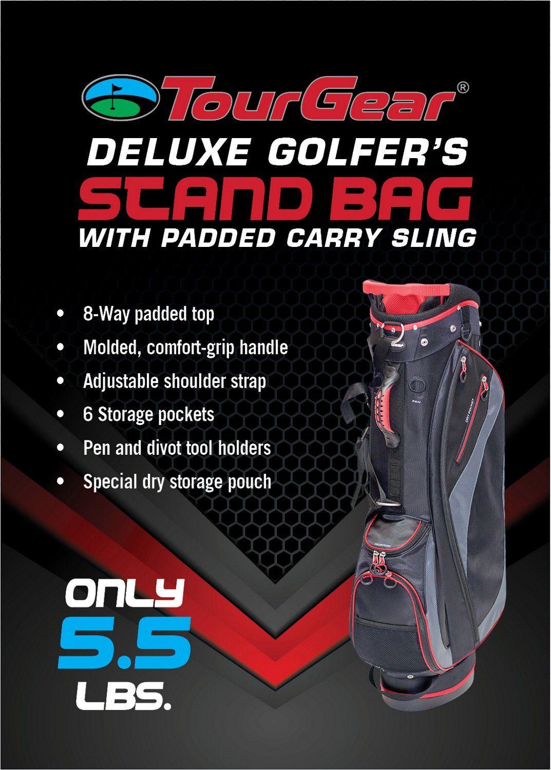 Tour Gear 300 Stand Bag Academy