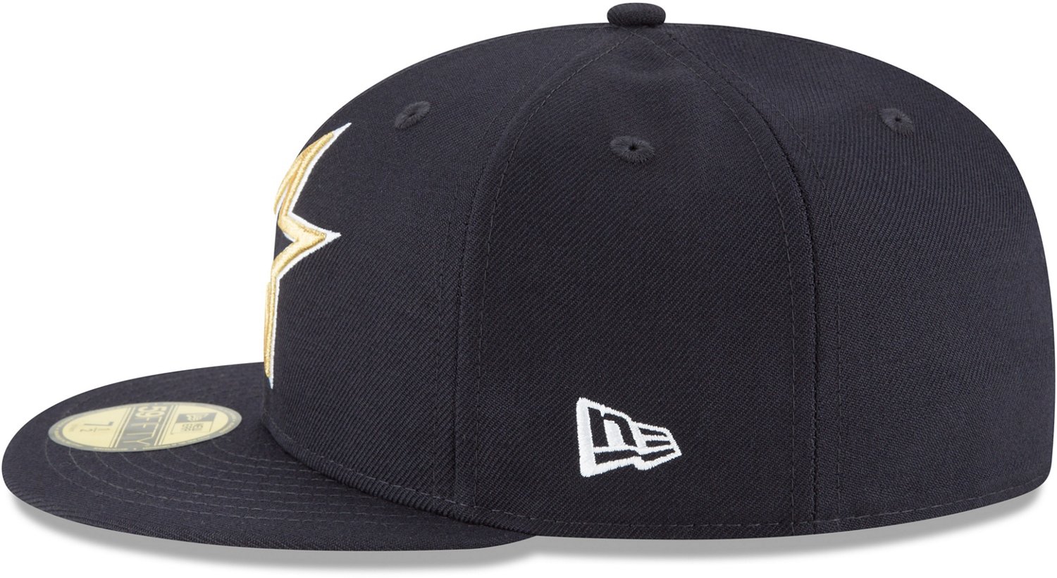 Houston Astros Black Double Throwback New Era 59Fifty Fitted