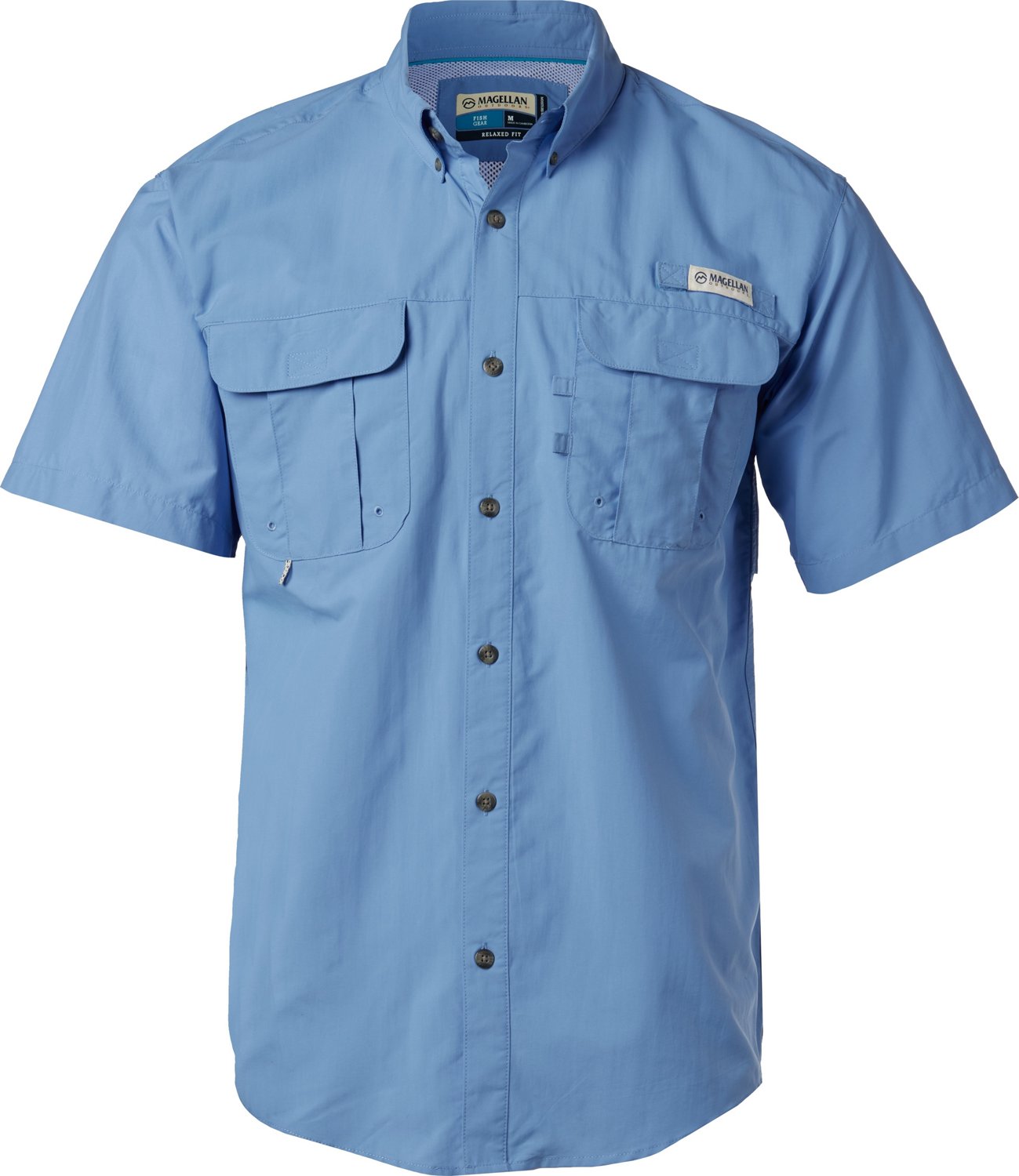 Magellan Outdoors Men's Laguna Madre Solid Short Sleeve Fishing Shirt - view number 3