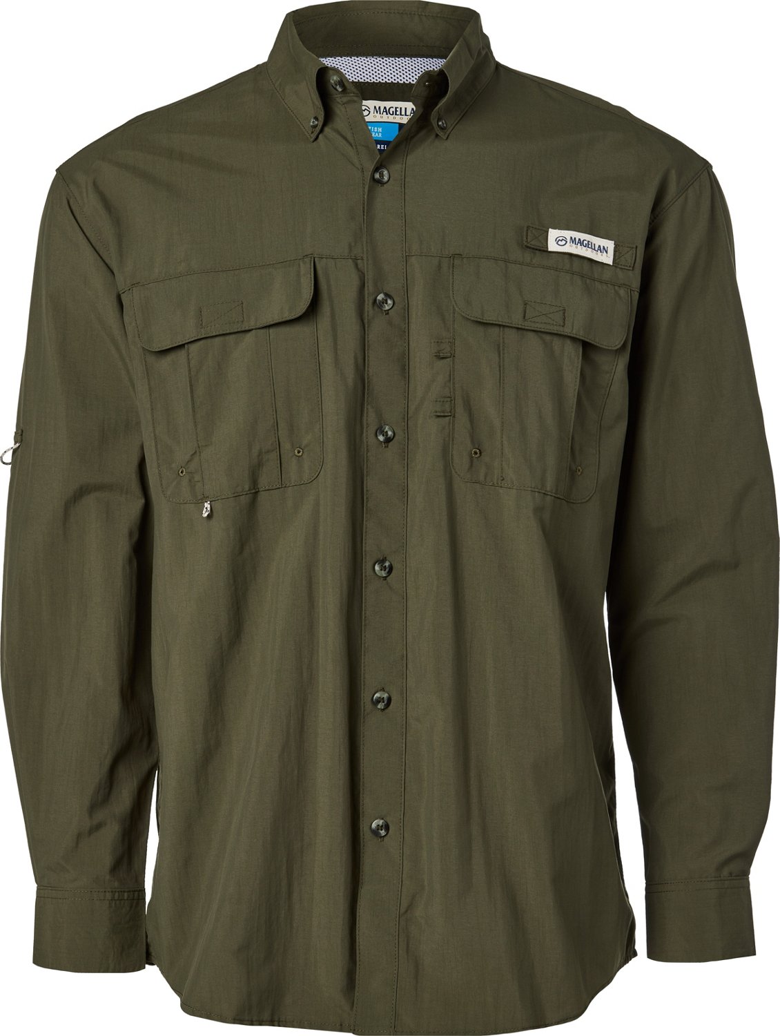 Magellan Outdoors Men's Laguna Madre Solid Long Sleeve Fishing Shirt - view number 4