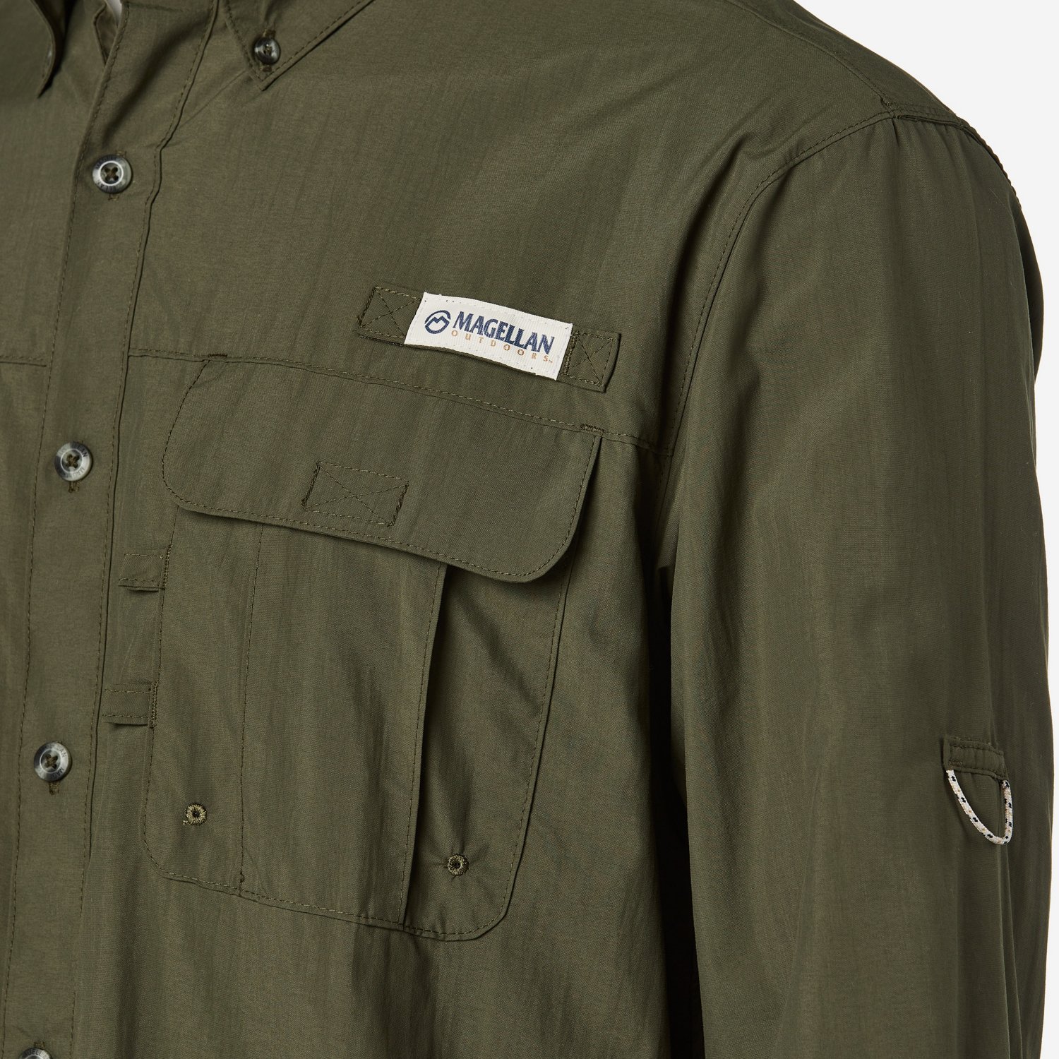 Magellan Outdoors Men's Laguna Madre Solid Long Sleeve Fishing Shirt - view number 6