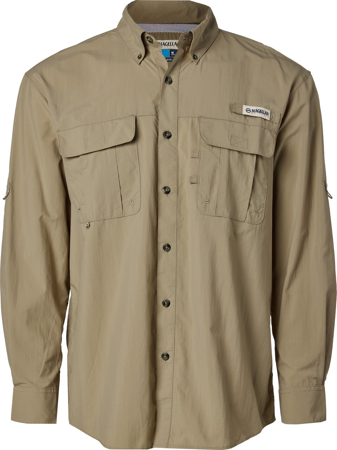Magellan Outdoors Men's Laguna Madre Solid Long Sleeve Fishing Shirt - view number 4