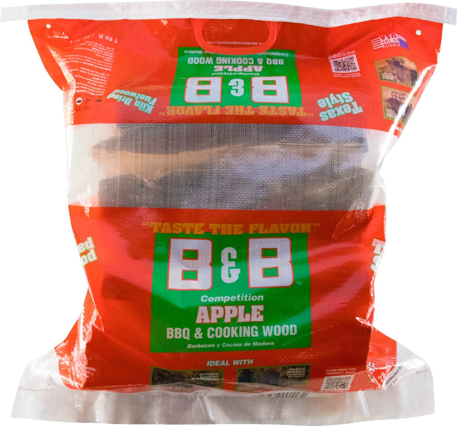 B&B Kiln Dried Flavored 1 Cu Ft BBQ/Cooking Wood Logs | Academy