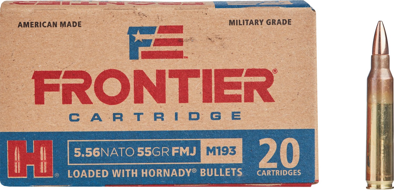 Hornady Frontier 5.56 NATO 55-Grain Centerfire Rifle Ammunition - 20 Rounds