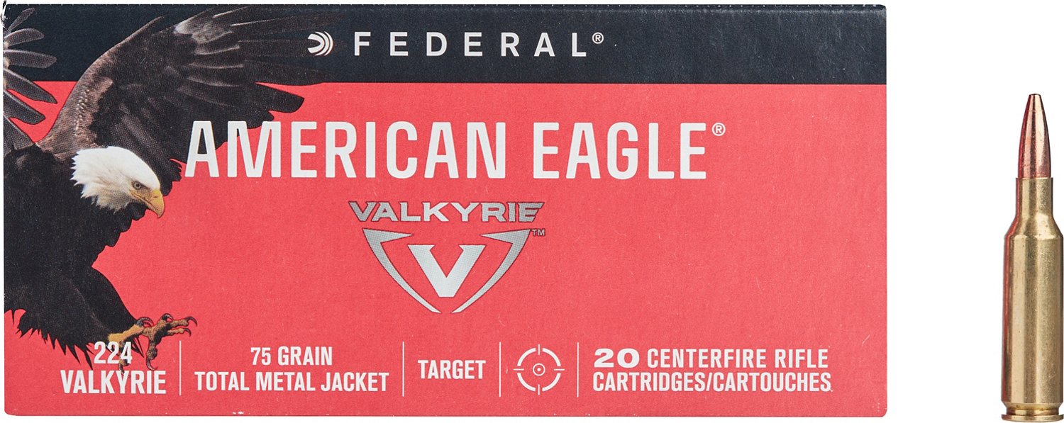 Federal Premium American Eagle .224 Valkyrie 75 Grain TMJ Rifle Ammunition - 20 Rounds                                           - view number 2