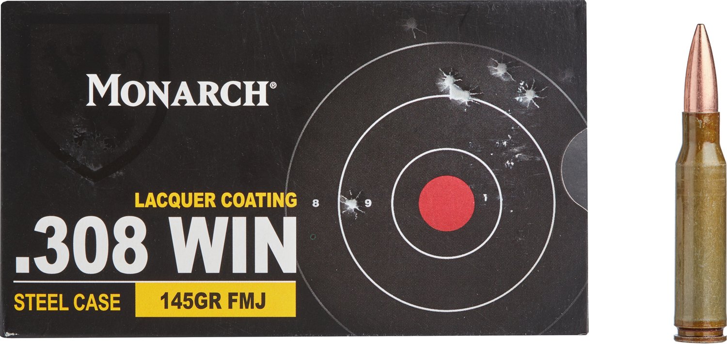 Monarch FMJ .308 Winchester 145-Grain Rifle Ammunition - 20 Rounds - view number 2