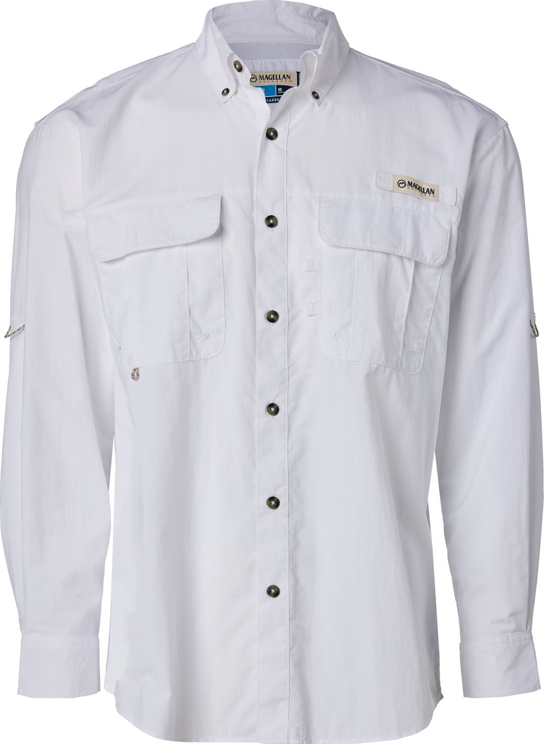 Magellan Outdoors Men's Laguna Madre Solid Long Sleeve Fishing Shirt - view number 4