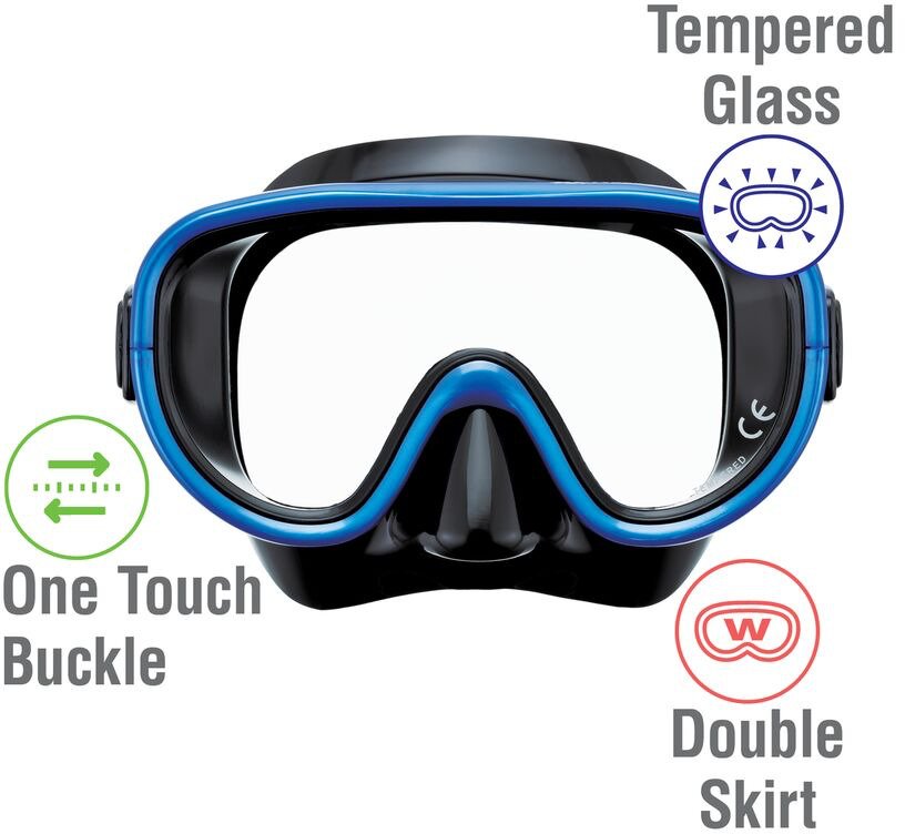 ReefTourer Adults' Single-Window Mask and Snorkel Set - view number 2