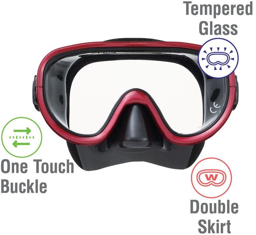 ReefTourer Adults' Single-Window Mask and Snorkel Set - view number 2