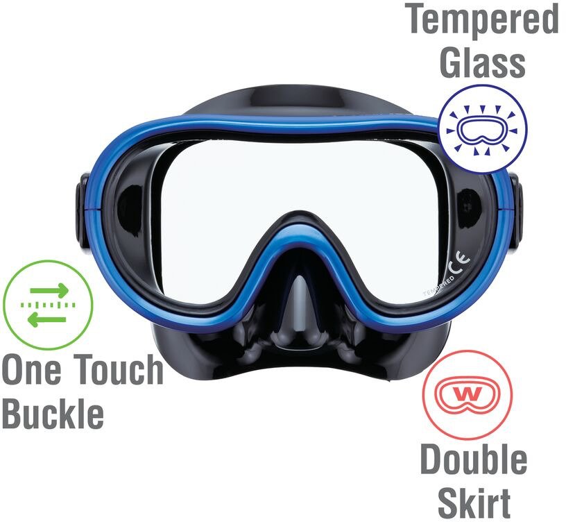 ReefTourer Youth Single-Window Mask and Snorkel Set - view number 2