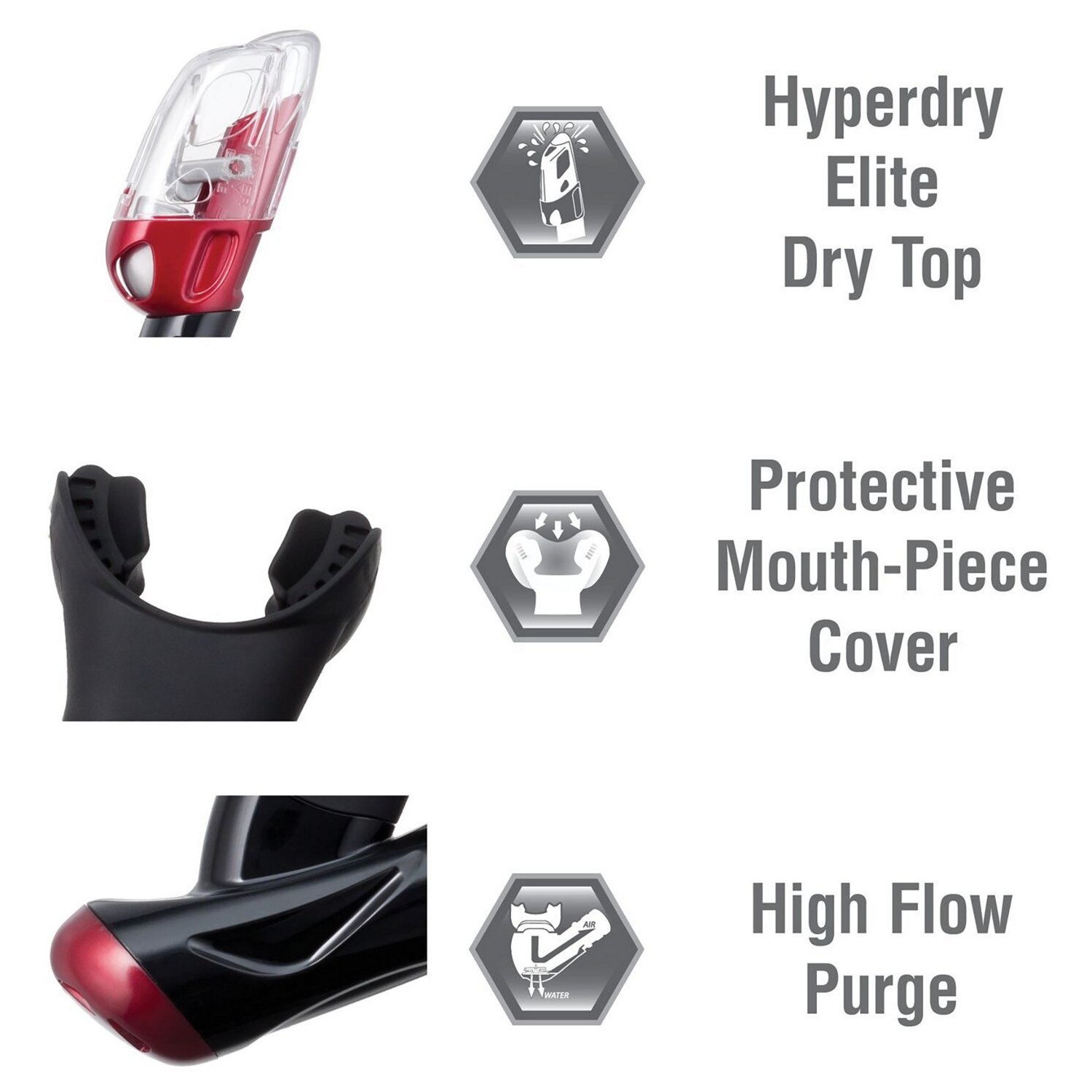 TUSA Adults' Visio Tri-Ex Snorkel Travel Set - view number 3