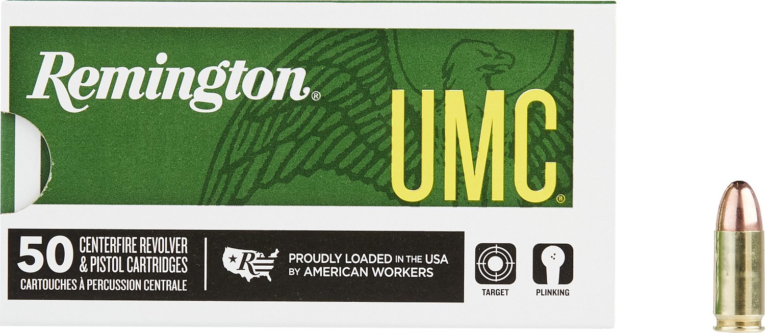 Remington UMC 9mm Luger 115-Grain Centerfire Handgun Ammunition - 50 ...