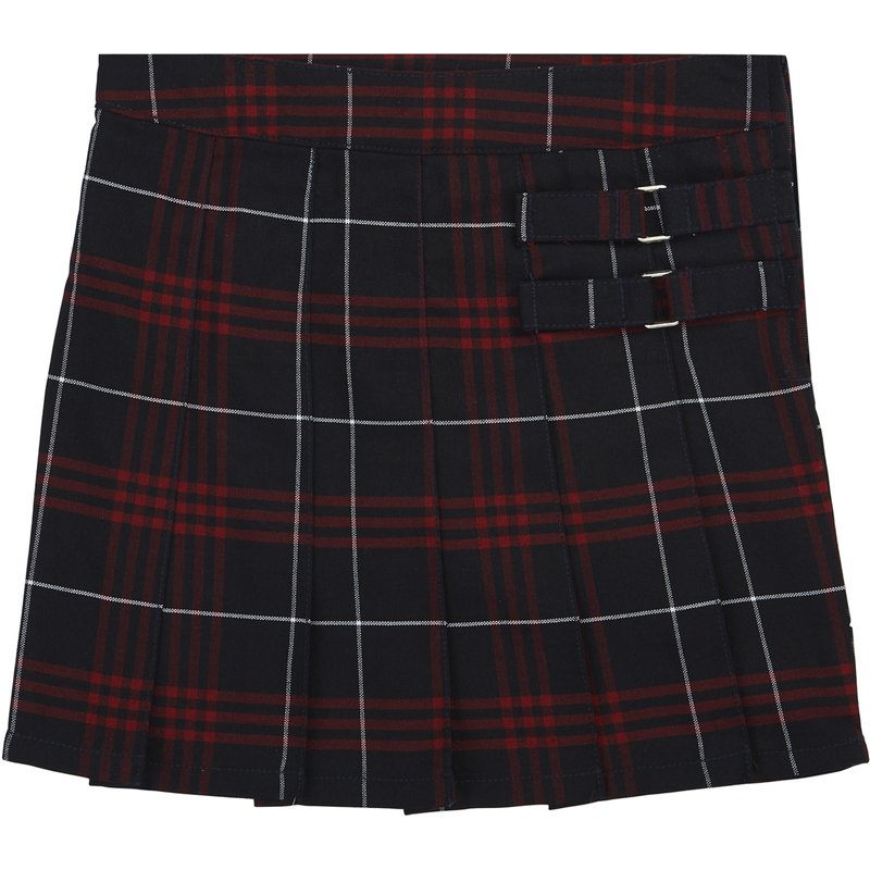 French Toast Girls' Plaid 2-Tab Uniform Scooter Navy Blue/Red, 20 Plus - Uniform Accessories at Academy Sports