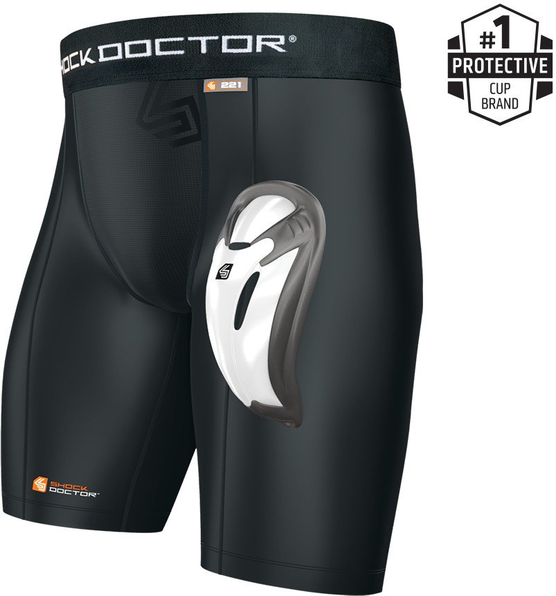 Shock Doctor Compression Shorts w/ BioFlex Cup - Youth