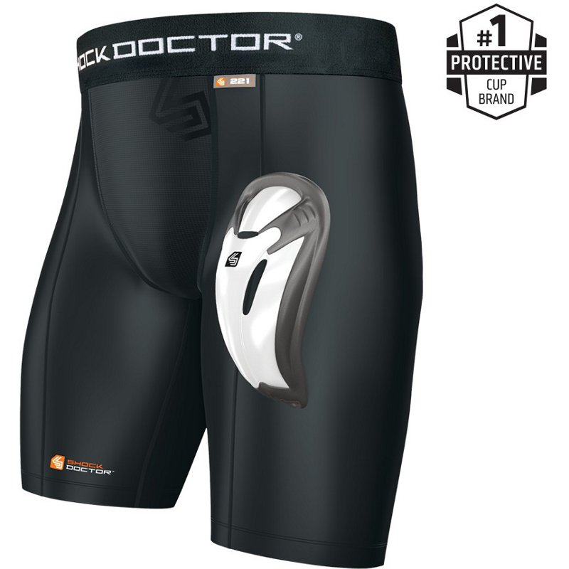 Shock Doctor Bio-Flex Cup Core Compression Shorts Black, Medium - Baseball/Softball Accessories at Academy Sports