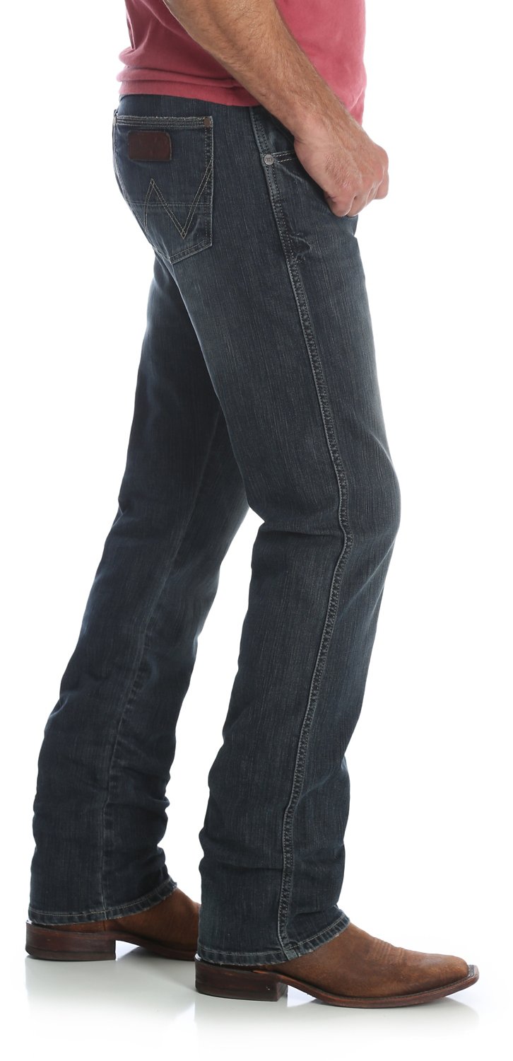 Wrangler Mens Retro Slim Fit Straight Leg Jeans Academy