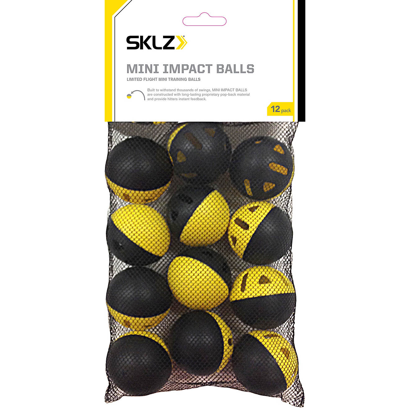 SKLZ Mini Impact Baseball Training Balls 12-Pack                                                                                 - view number 1