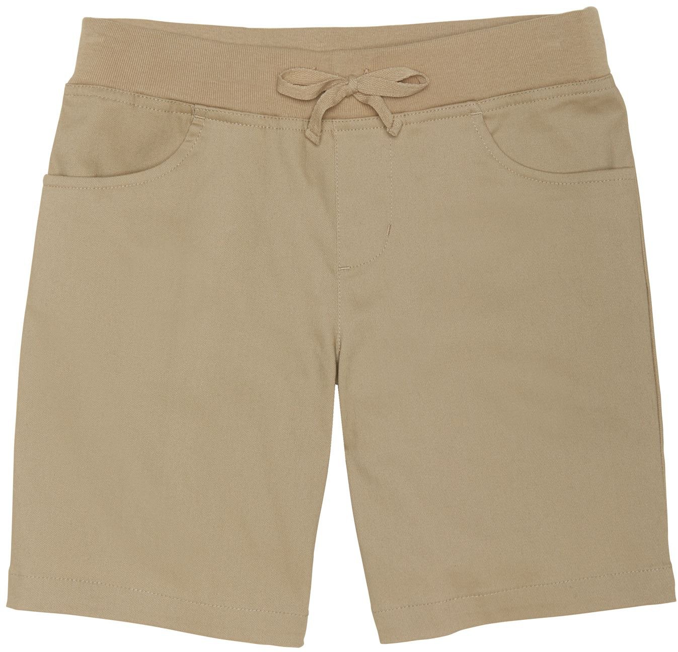 French Toast Girls' Stretch Pull-On Tie-Front Shorts