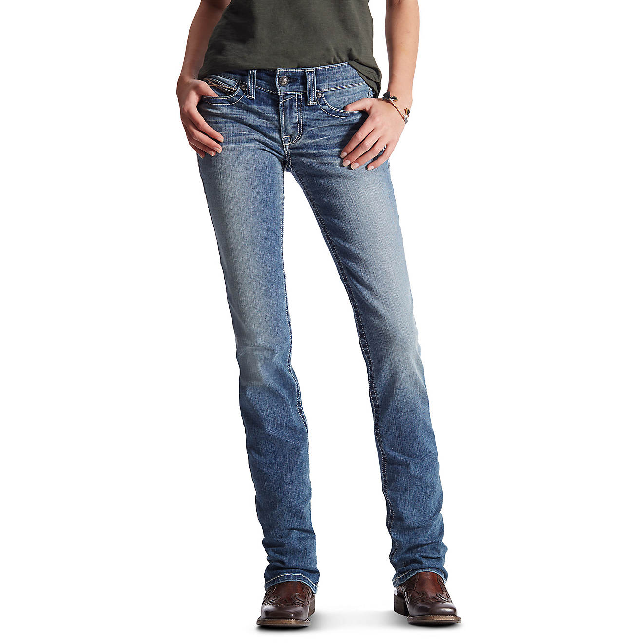 Ariat Women's R.E.A.L. Icon Straight Leg Jeans                                                                                   - view number 1