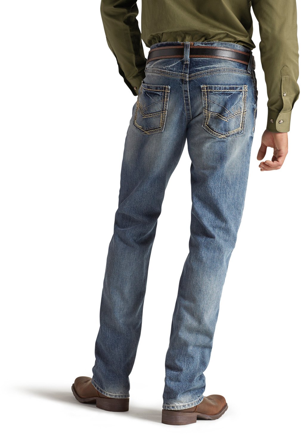 Ariat Men's M5 Slim Gambler Stackable Straight Leg Jeans - view number 2