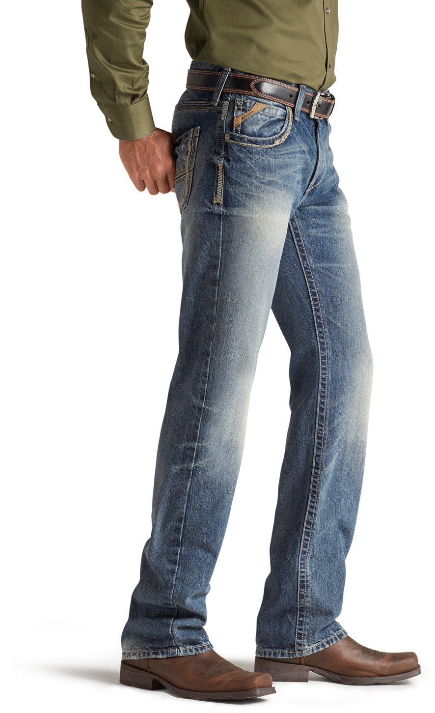 Ariat Men's M5 Slim Gambler Stackable Straight Leg Jeans - view number 3