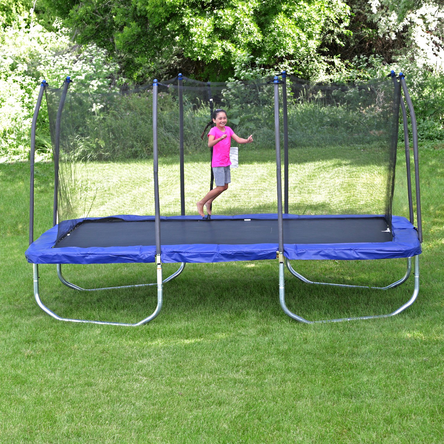 Skywalker 15' Rectangular Trampoline with |