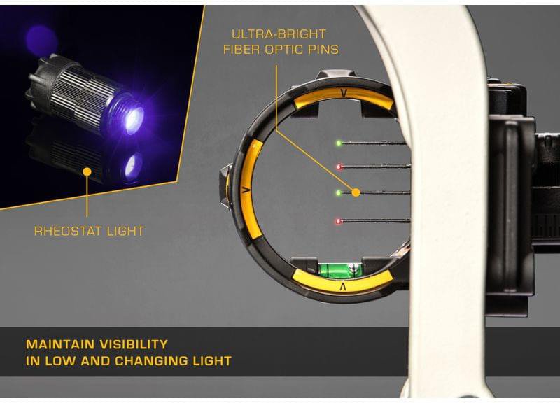 Trophy Ridge React H4 0.019 4-Pin Bow Sight - view number 5