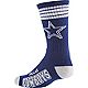 For Bare Feet Adults' Dallas Cowboys 4-Stripe Deuce Socks                                                                        - view number 2