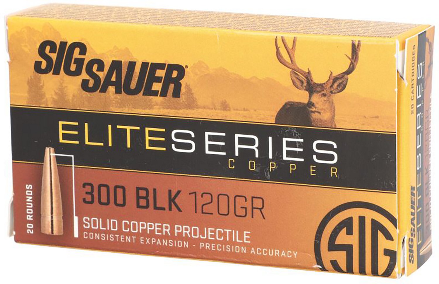 SIG SAUER Elite Performance Hunting .300 AAC Blackout 120Grain