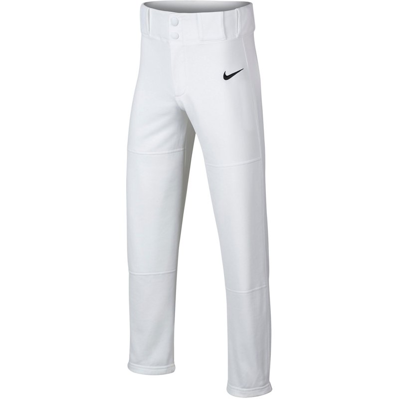 Nike Boys' Core Open Hem Baseball Pants White, Large - Youth Baseball Tops/Bttm at Academy Sports