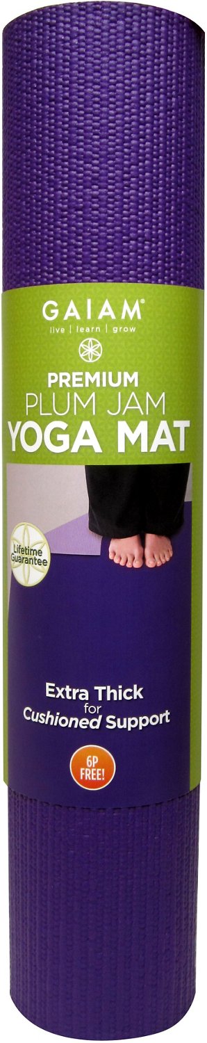Gaiam Premium Yoga Mat  Free Shipping at Academy