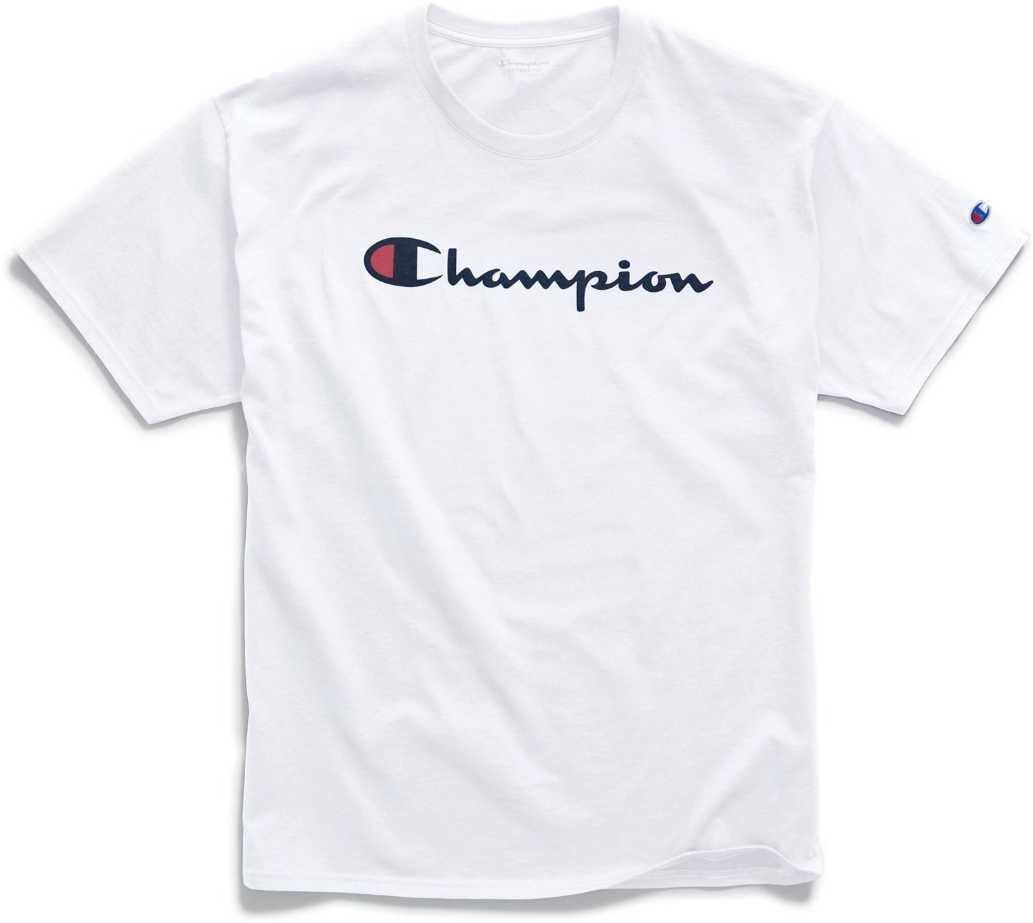 Champion Men's Graphic Jersey Screen Print Script T-shirt