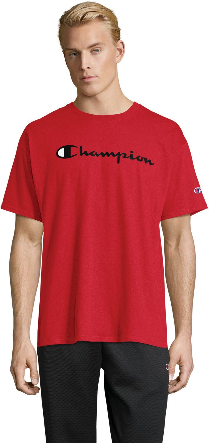 Champion Men's Graphic Jersey Screen Print Script T-shirt - view number 2