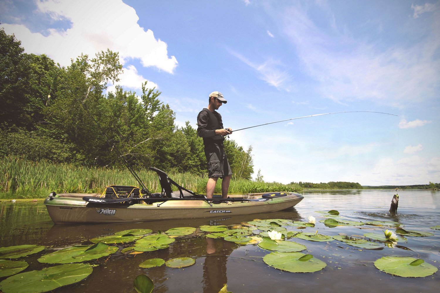Pelican 12 ft Premium CATCH 120 Fishing Kayak                                                                                    - view number 5