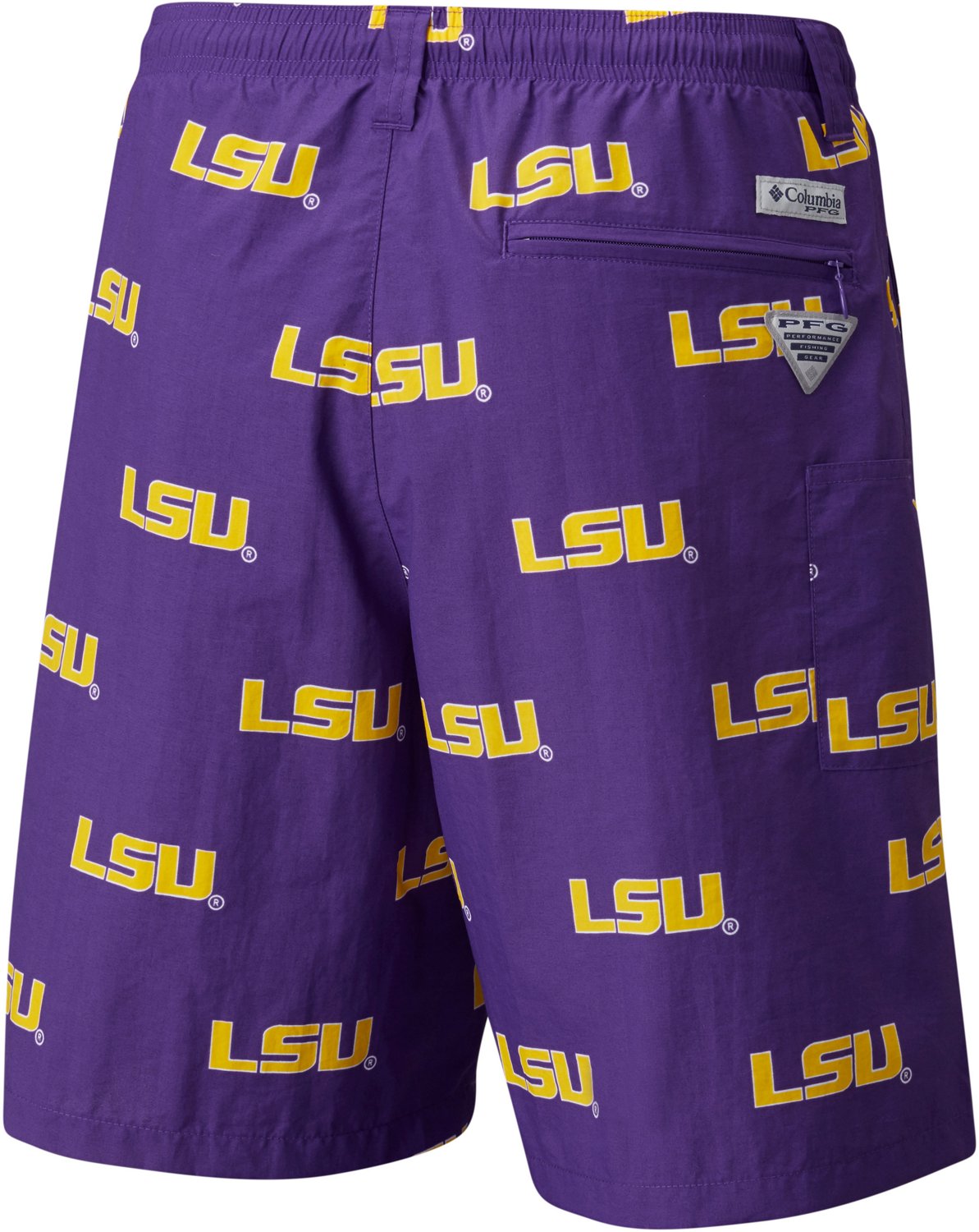Columbia Sportswear Men's Louisiana State University Backcast II Printed Shorts - view number 2