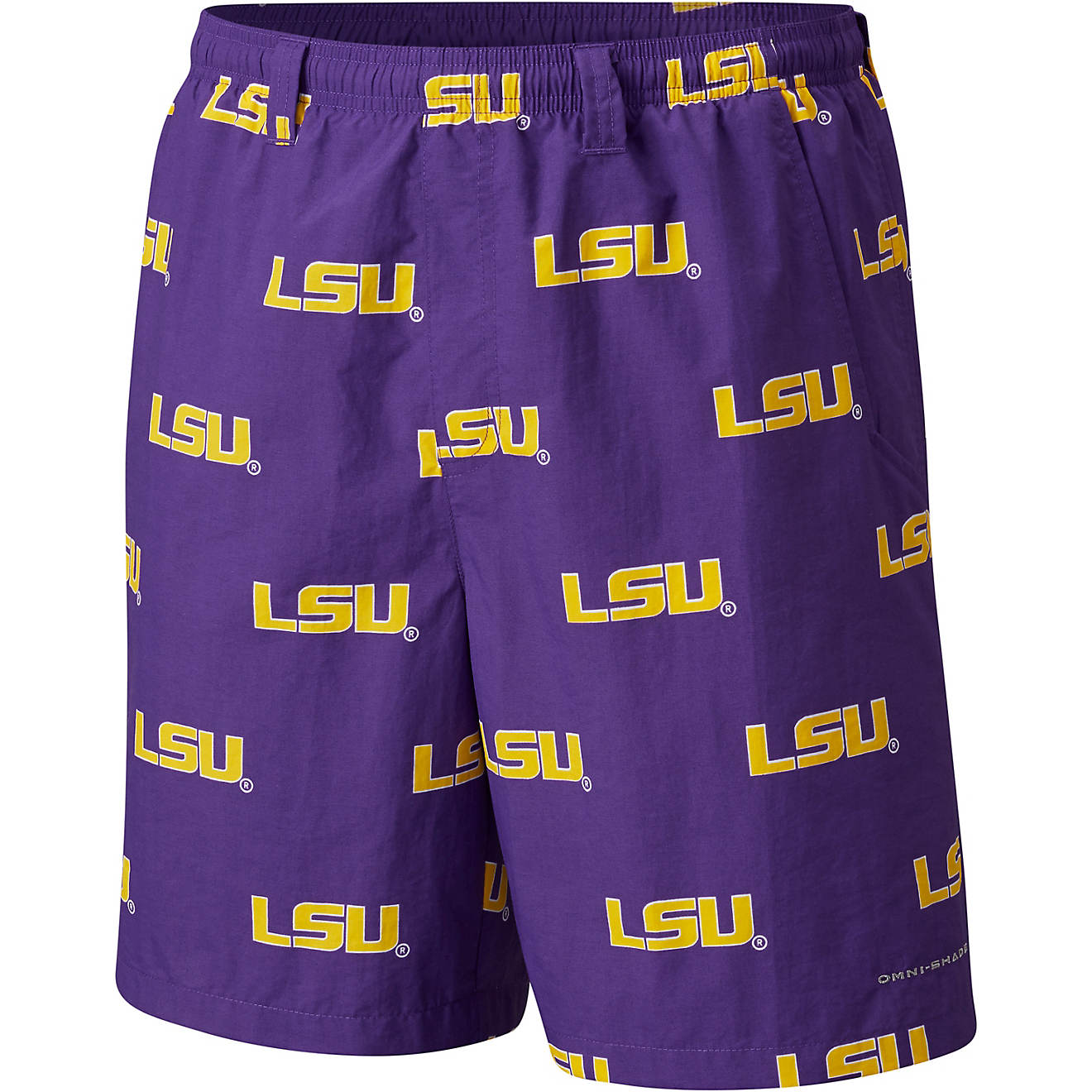 Columbia Sportswear Men's Louisiana State University Backcast II Printed Shorts                                                  - view number 1