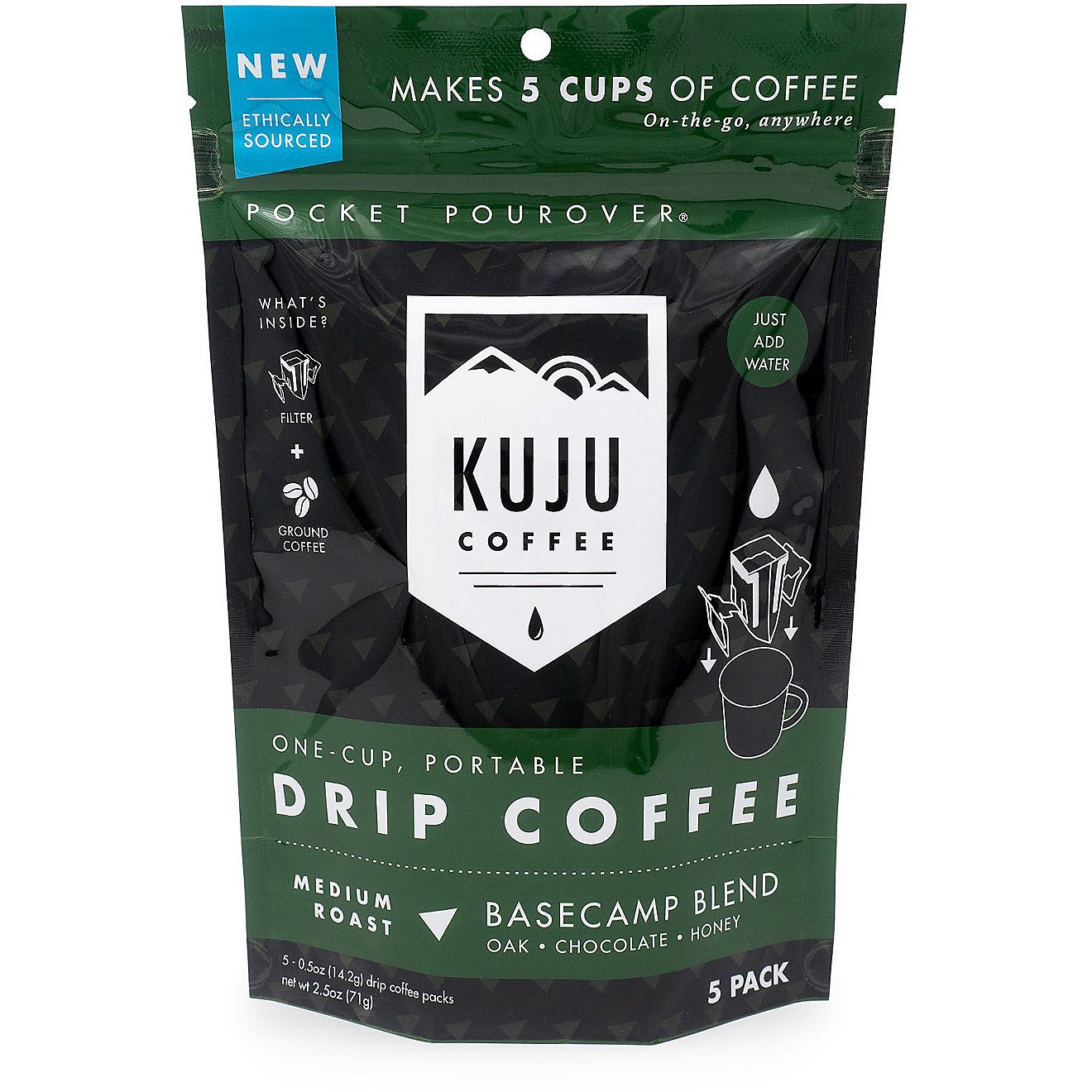 Kuju Coffee Basecamp Blend Pocket Pour Packets 5-Pack                                                                            - view number 1