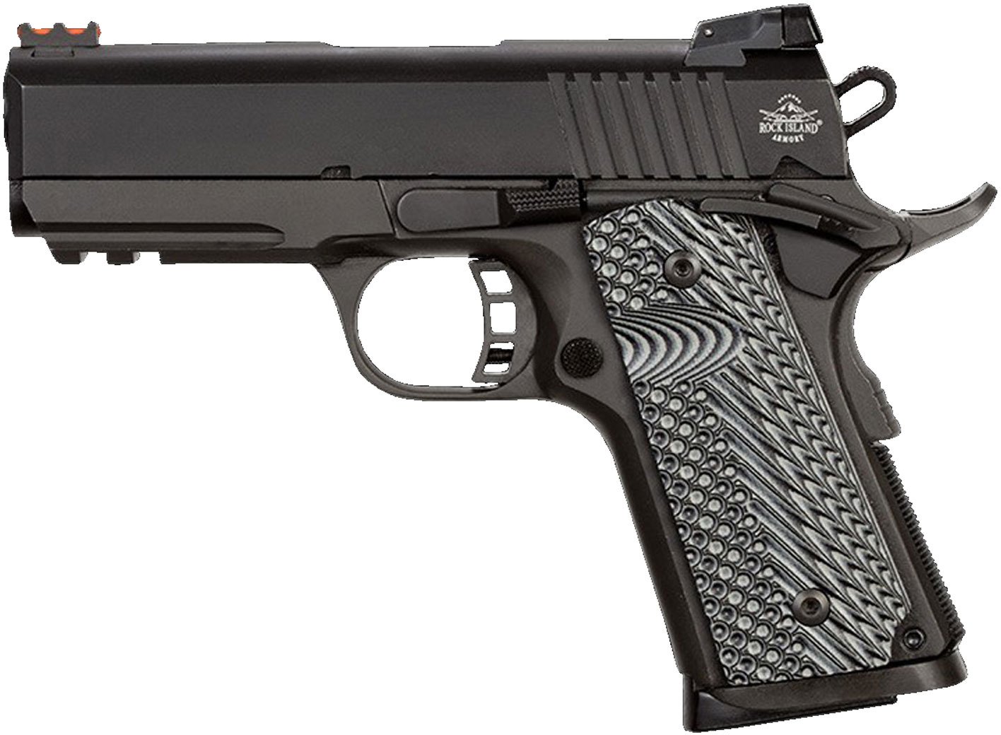 Rock Island Armory 1911 Tac Ultra CS Fiber Optic 9mm Sub-Compact 8-Round Pistol