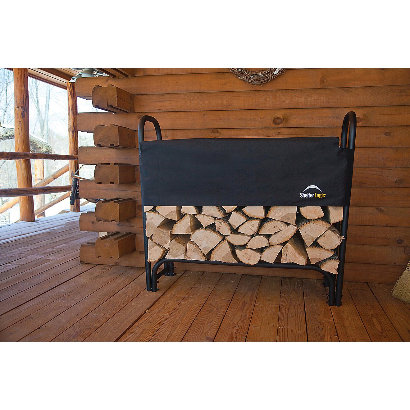 ShelterLogic 4 ft Heavy Duty Firewood Rack with Cover                                                                            - view number 2