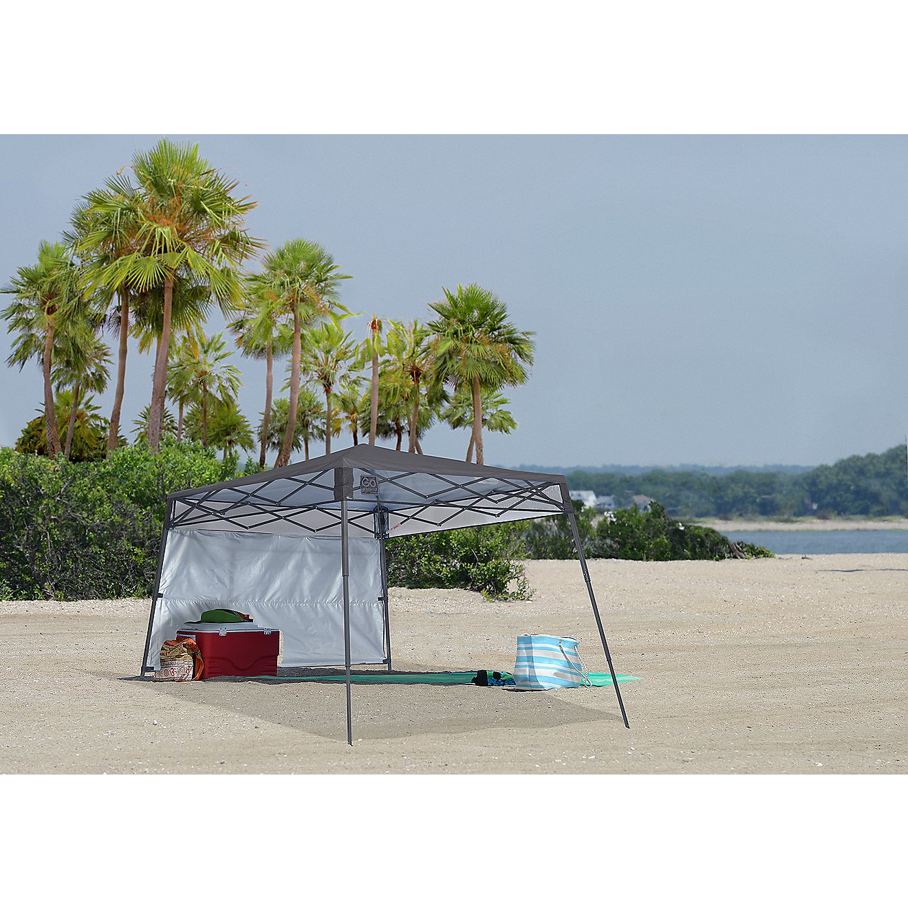ShelterLogic Go Hybrid 7 ft x 7 ft Slant-Leg Pop-Up Canopy with Half Wall                                                        - view number 3